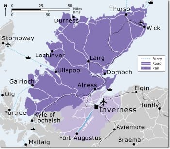 mapa de highlands