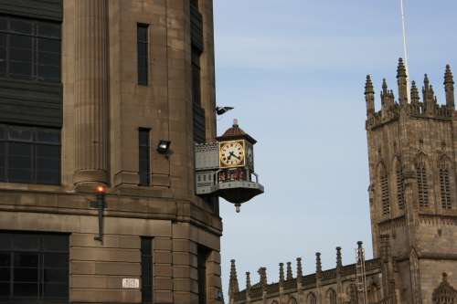 Reloj de calle en Escocia