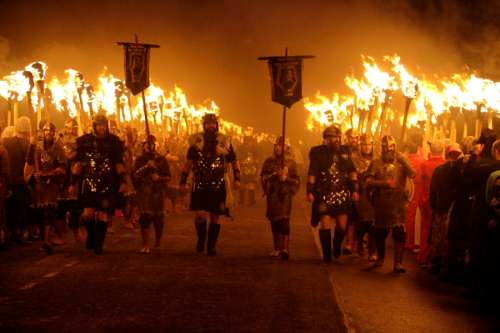 Los vikingos desembarcan en Lerwick en enero