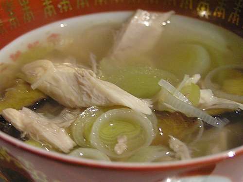 Cock a leekie, sopa tradicional escocesa Cock a leekie, sopa tradicional escocesa